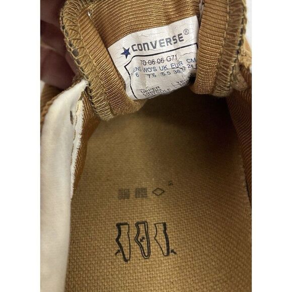 Converse All Star Chuck Taylor Low Sneakers Brown Corduroy Women's‎ 7.5/Mens 6 - Picture 9 of 11